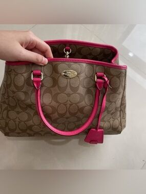 Coach Margot Carryall signature two way handbag crossbody bag authentic